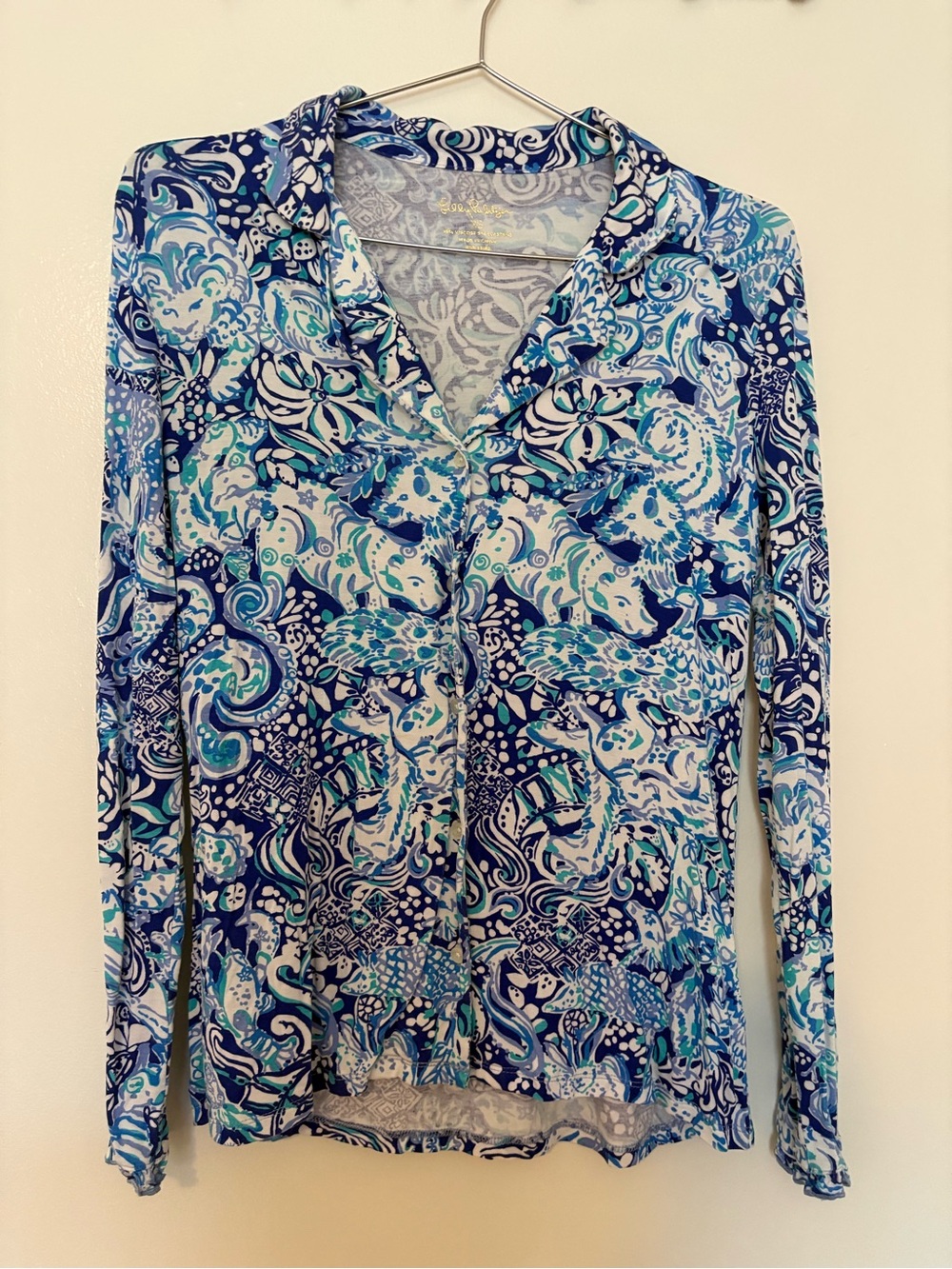 Lilly Pulitzer printed pajama top size xs